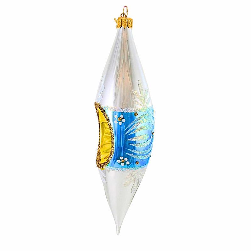 Ornament King Crystal Drops Blue - - SBKGifts.com