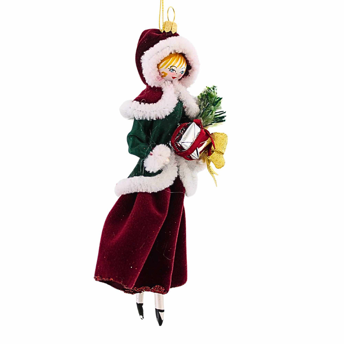 De Carlini Italian Ornaments Isabella Evergreen - - SBKGifts.com