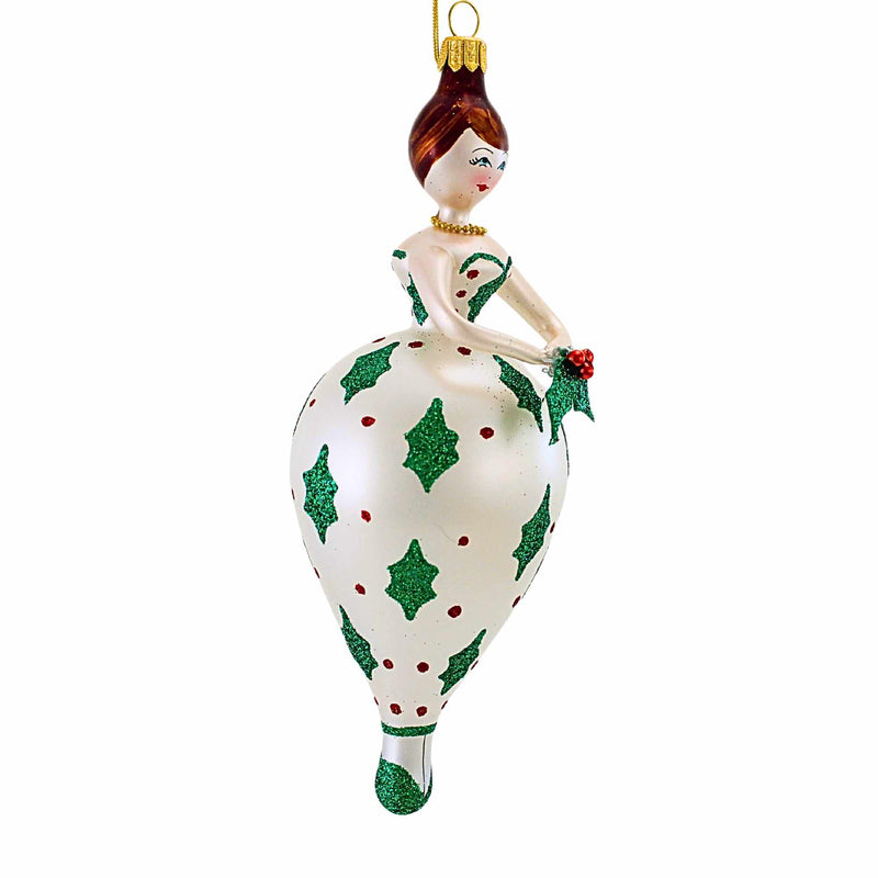 De Carlini Italian Ornaments Holly Winterdale - - SBKGifts.com