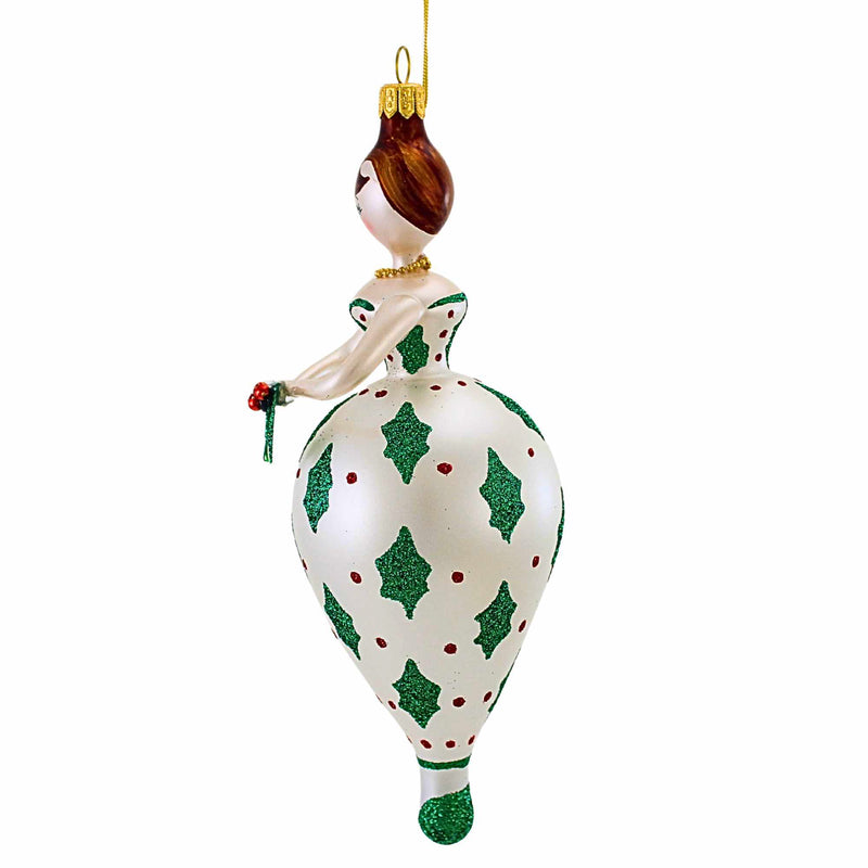 De Carlini Italian Ornaments Holly Winterdale - - SBKGifts.com