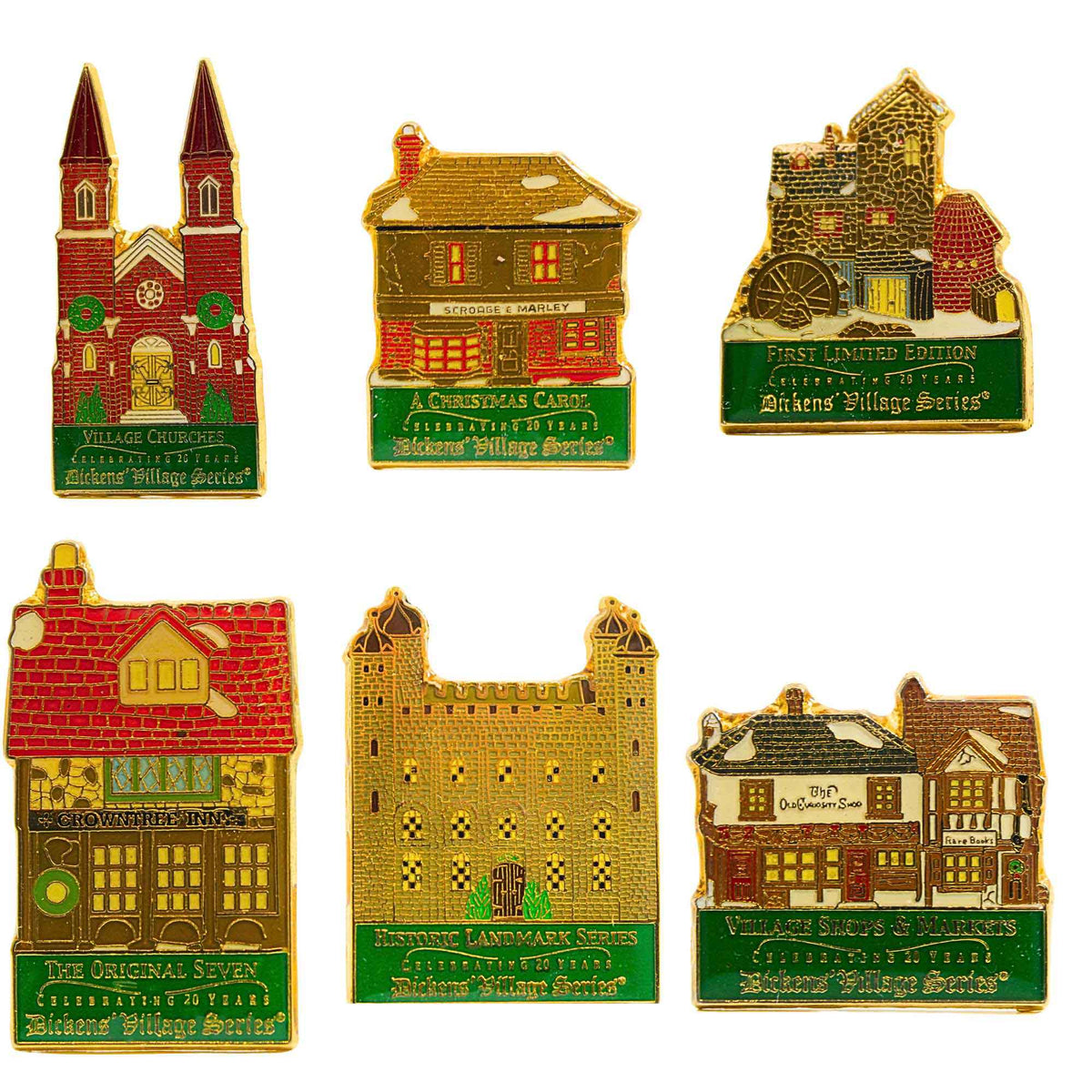 (6428) Dickens' Village History Pins