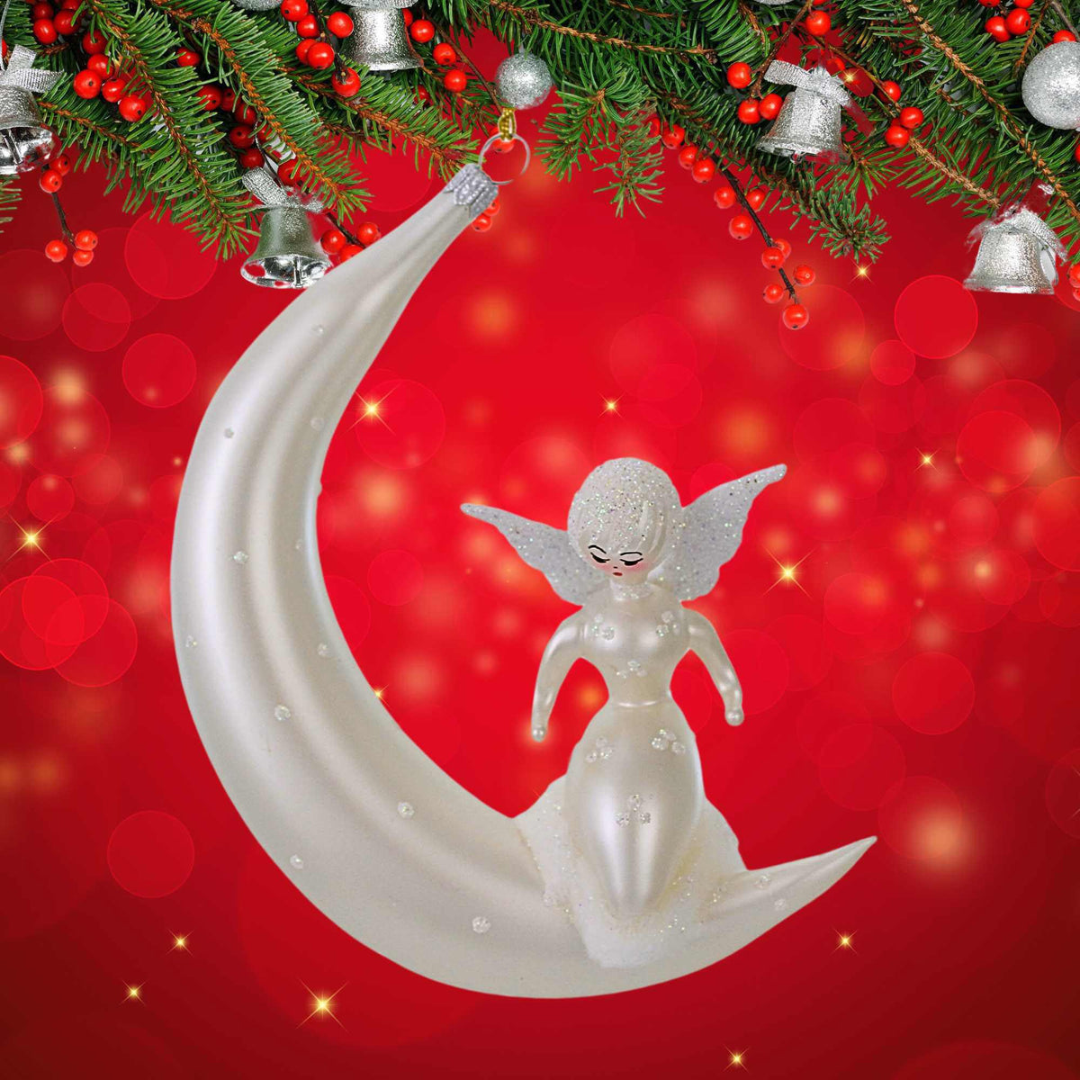 De Carlini Italian Ornaments Luna Lullaby - - SBKGifts.com