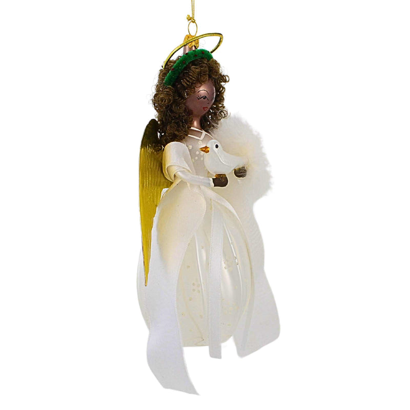 De Carlini Italian Ornaments Constance With Peace Dove - - SBKGifts.com