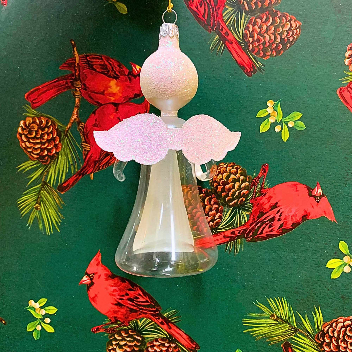 De Carlini Italian Ornaments Winter Grace With Candle - - SBKGifts.com