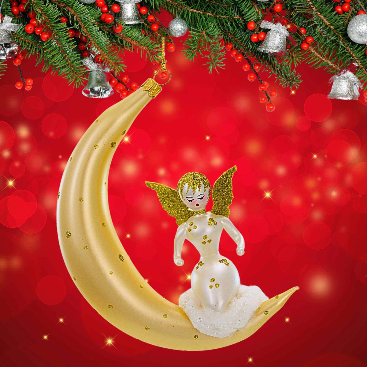 De Carlini Italian Ornaments Goldie Moonbeam - - SBKGifts.com