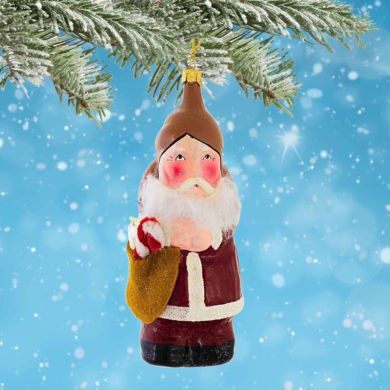De Carlini Italian Ornaments Babbo Natale 1970S Vintage Skate - - SBKGifts.com