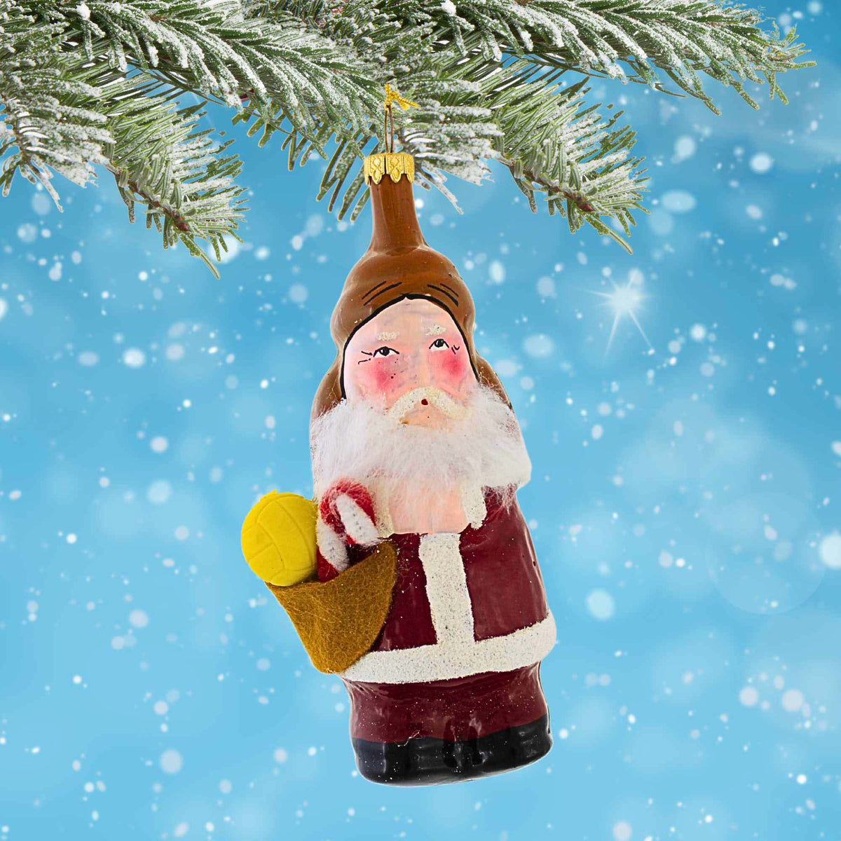 De Carlini Italian Ornaments Babbo Natale Vintage 1970S Volleyball - - SBKGifts.com