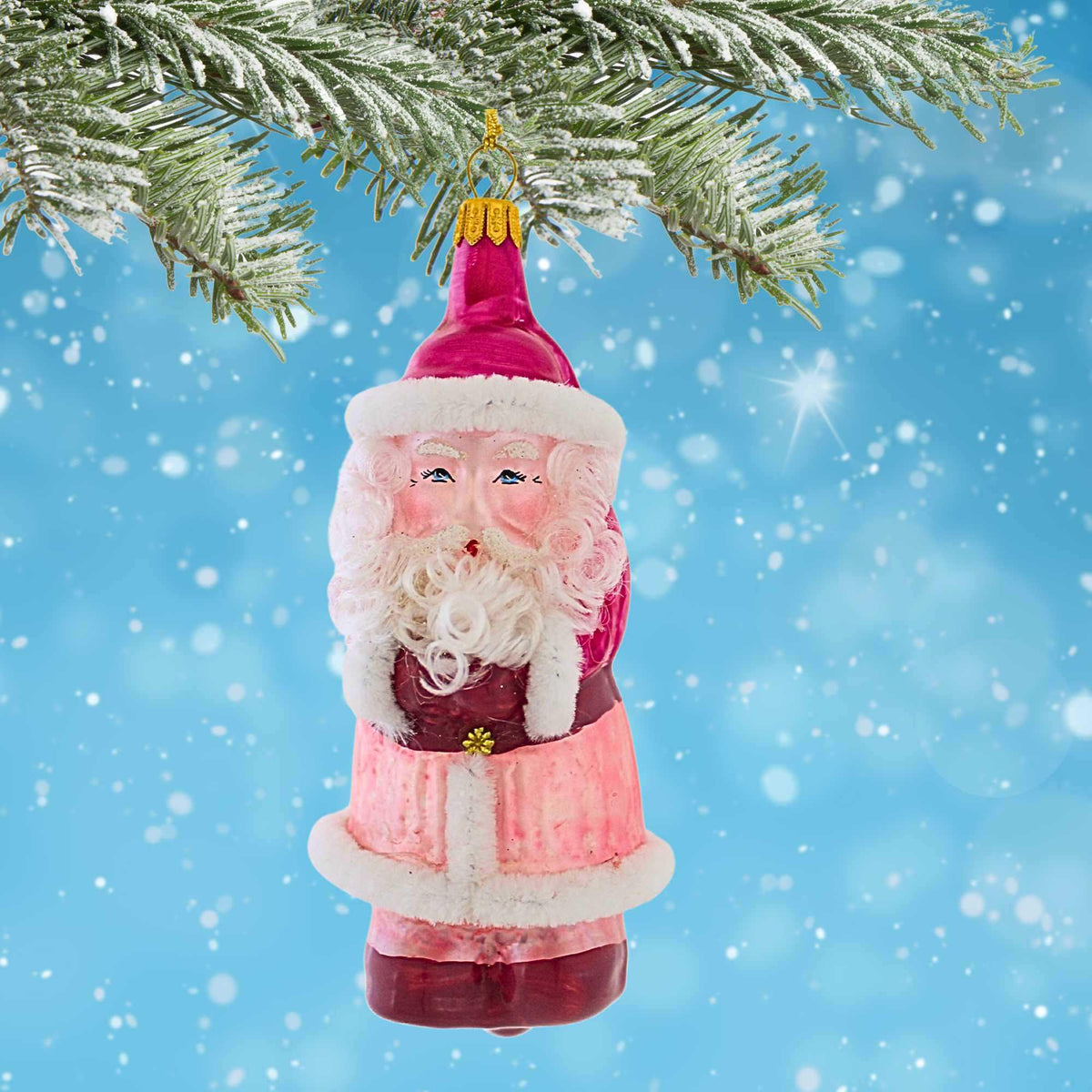 De Carlini Italian Ornaments Merry Pinkmas - - SBKGifts.com