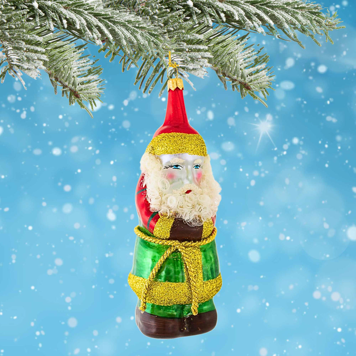 De Carlini Italian Ornaments Festive Fella - - SBKGifts.com
