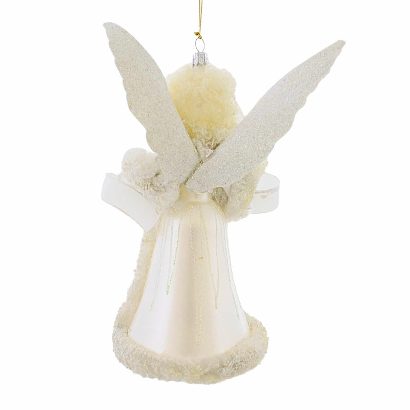 De Carlini Italian Ornaments Moonfrost Angel - - SBKGifts.com