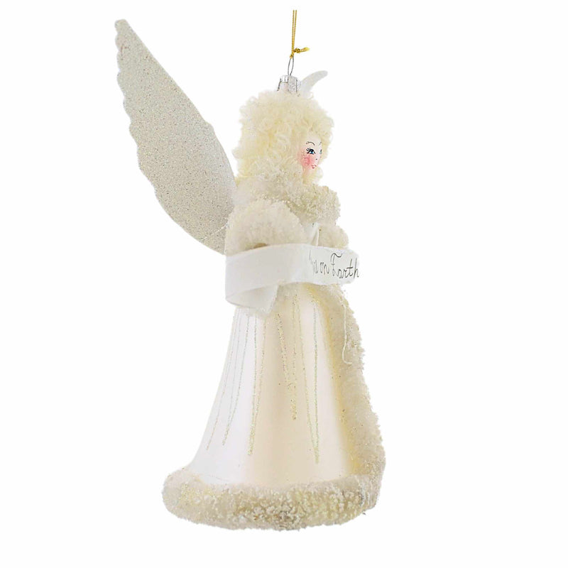 De Carlini Italian Ornaments Moonfrost Angel - - SBKGifts.com