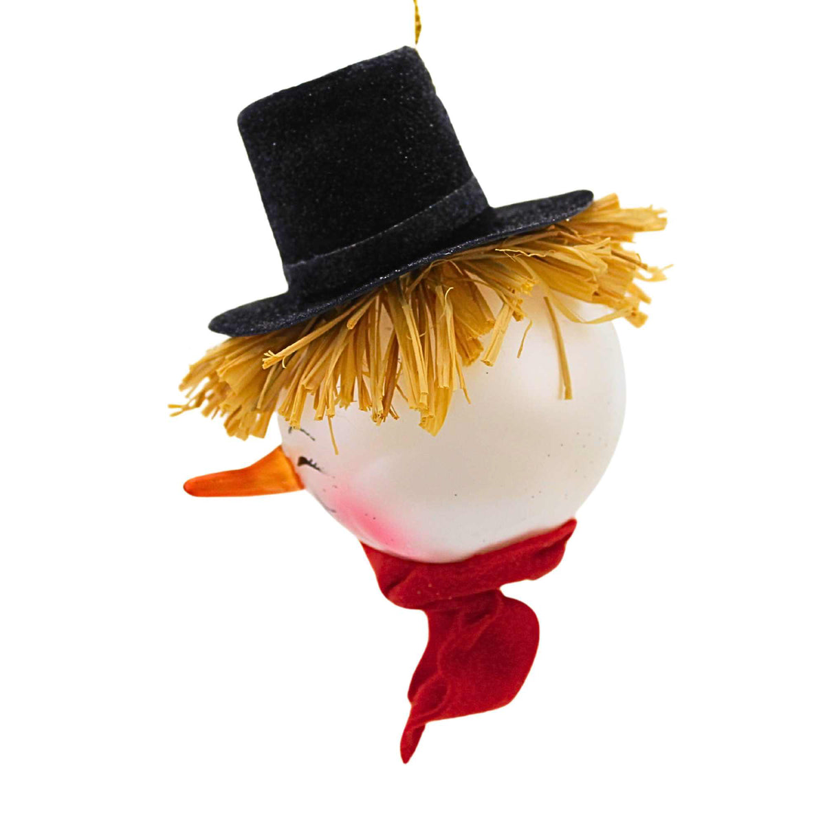 De Carlini Italian Ornaments Snowball Sam - - SBKGifts.com