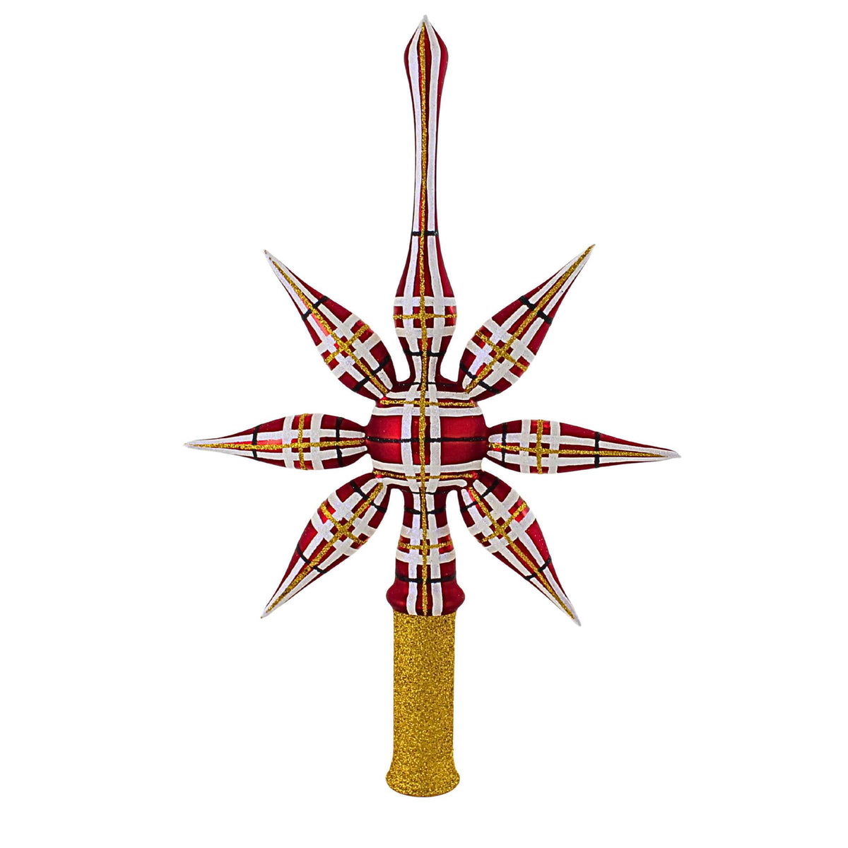 Blubom Scottish Tartan Star Tree Topper - - SBKGifts.com