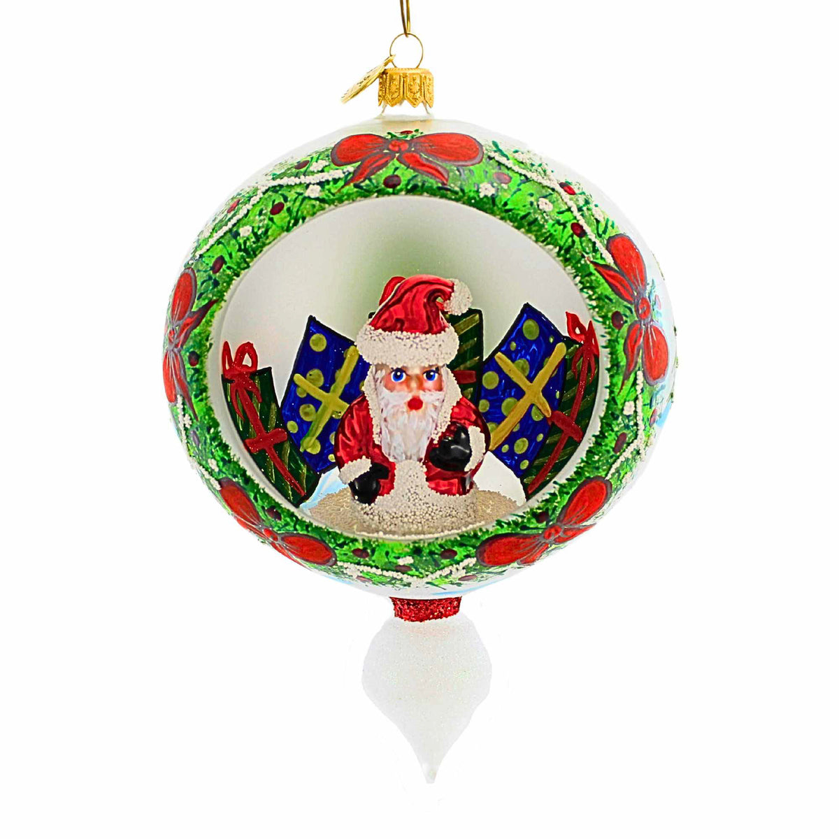 (64401) 3D Santa In Glass Ball