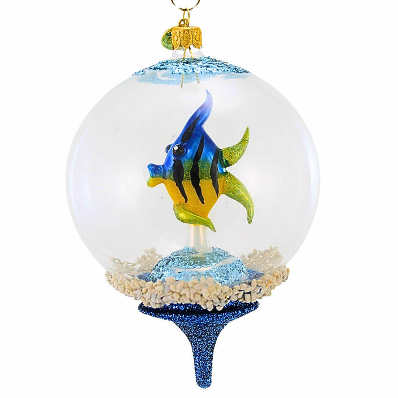 Morawski Angelfish In Globe Dome - - SBKGifts.com