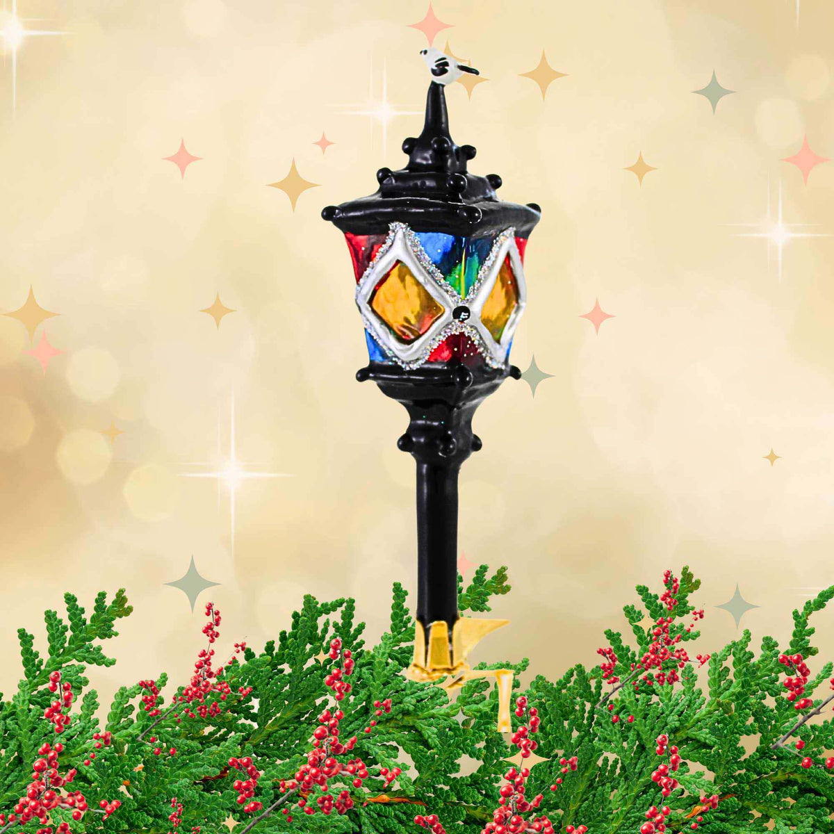 Morawski Bird On Lantern Clip On - - SBKGifts.com