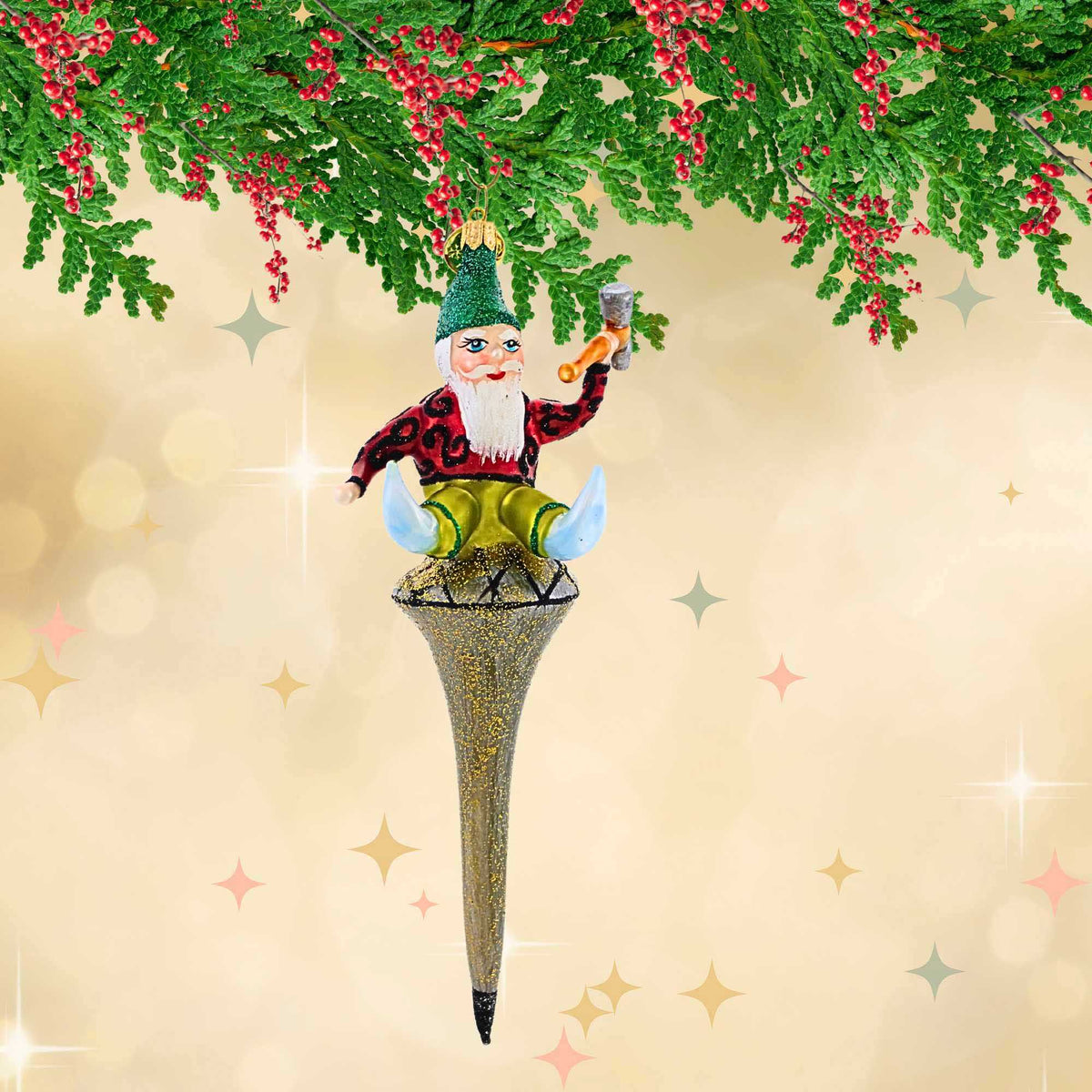 Morawski Big Fairy Dwarf On Nail - - SBKGifts.com
