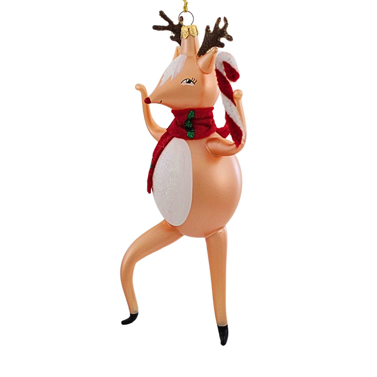 De Carlini Italian Ornaments Jolly Jinglebuck - - SBKGifts.com