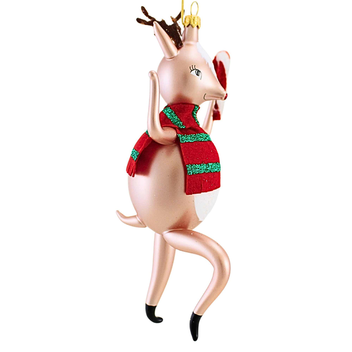 De Carlini Italian Ornaments Jolly Jinglebuck - - SBKGifts.com