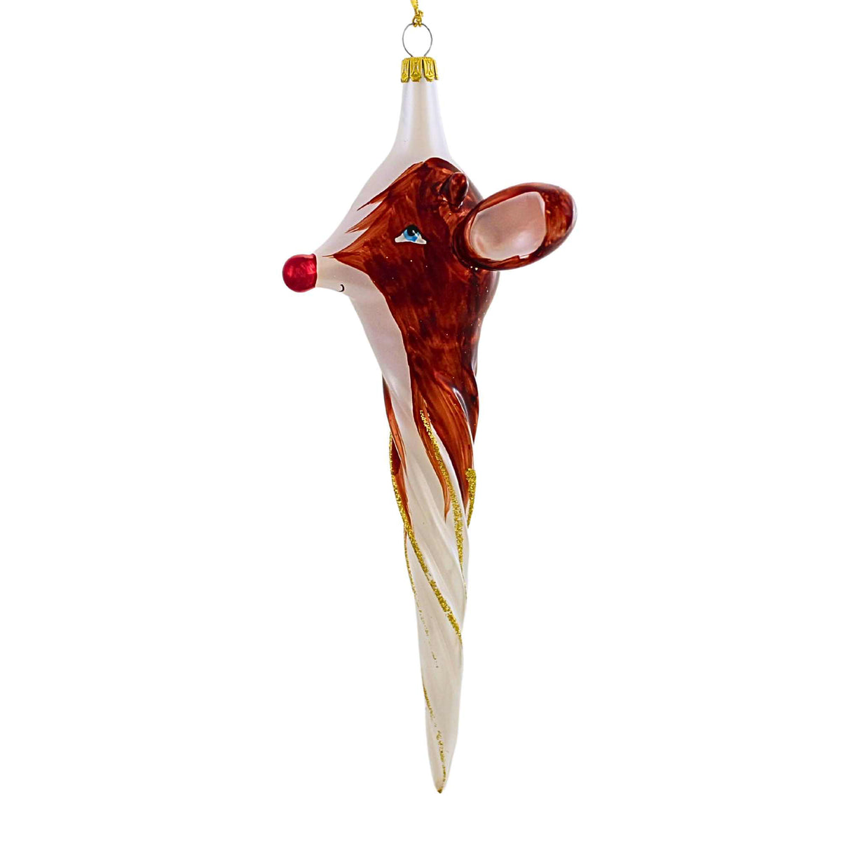 De Carlini Italian Ornaments Rein-Cicle Twistmas - - SBKGifts.com