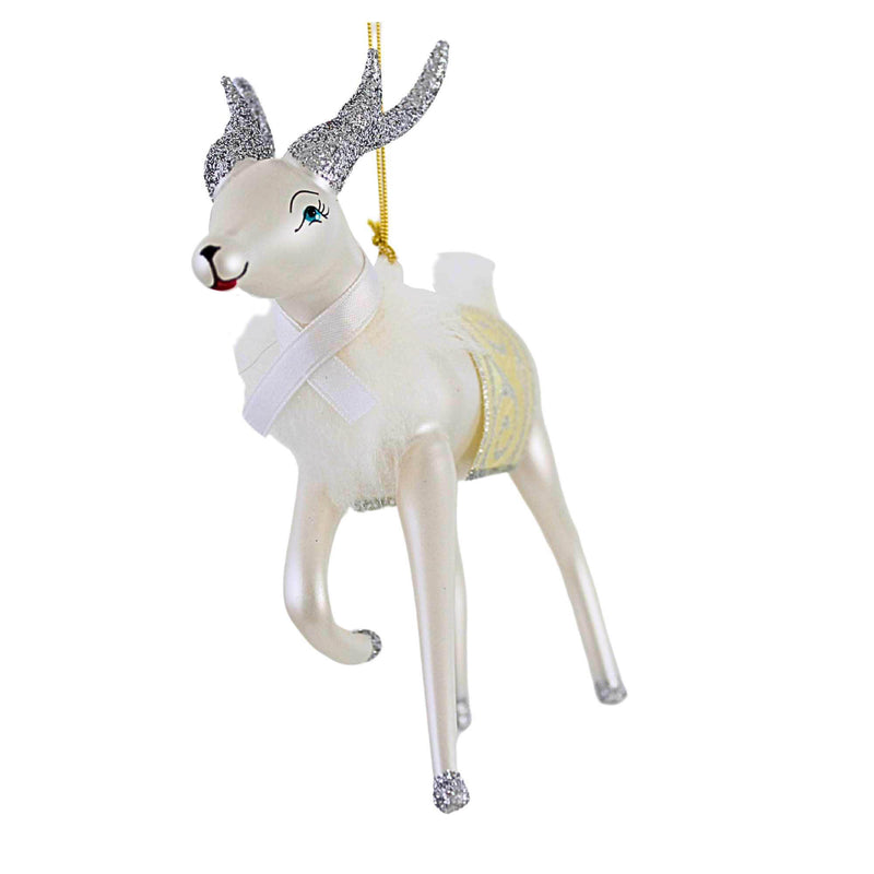 De Carlini Italian Ornaments Silverbelle Prancer - - SBKGifts.com
