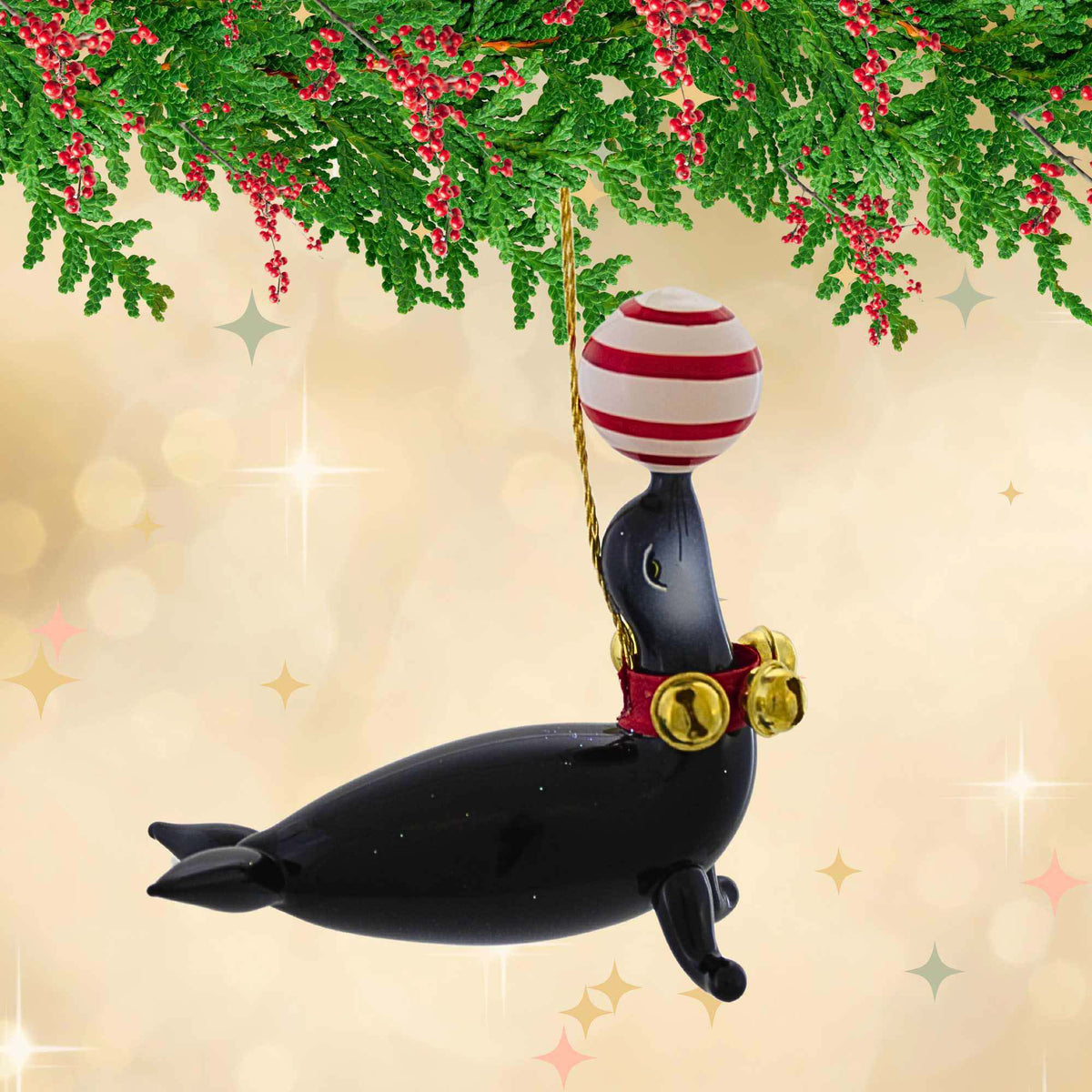 De Carlini Italian Ornaments Fritzelino's Balancing Act - - SBKGifts.com