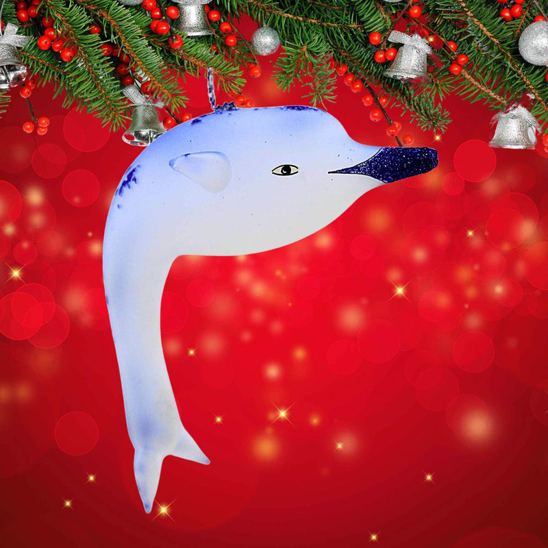 De Carlini Italian Ornaments Delfrost Twinklefin - - SBKGifts.com