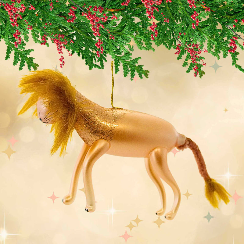 De Carlini Italian Ornaments Caspian Goldmane - - SBKGifts.com