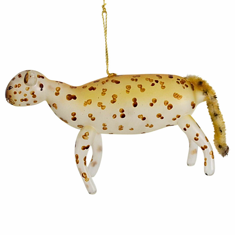 De Carlini Italian Ornaments Pasha The Spotted Leopard - - SBKGifts.com