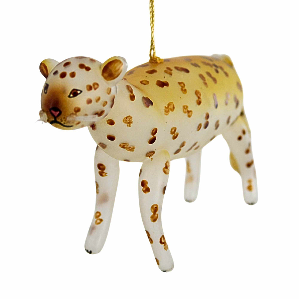 De Carlini Italian Ornaments Pasha The Spotted Leopard - - SBKGifts.com
