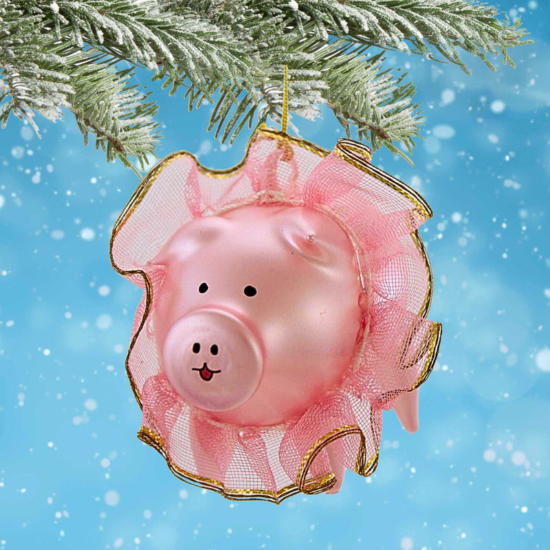 De Carlini Italian Ornaments Trixie Pigette - - SBKGifts.com