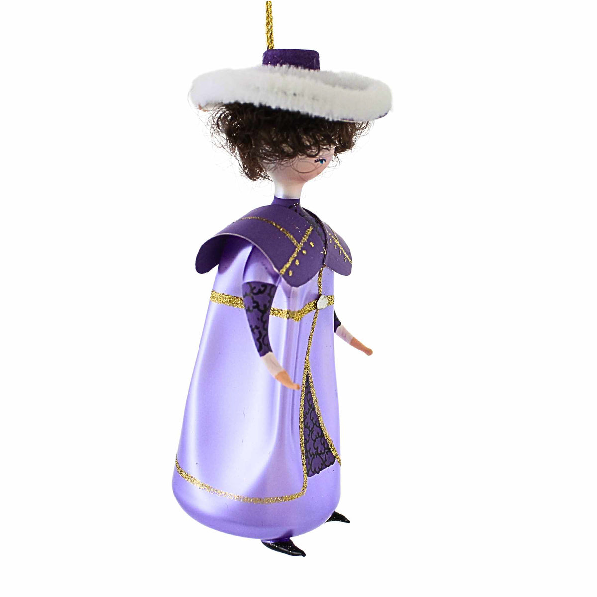 De Carlini Italian Ornaments Lady Lavender - - SBKGifts.com