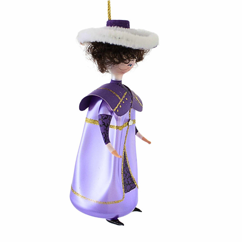 De Carlini Italian Ornaments Lady Lavender - - SBKGifts.com
