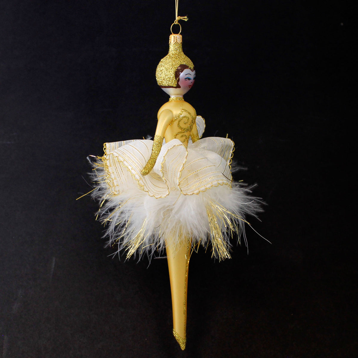De Carlini Italian Ornaments Honey Gold Rush - - SBKGifts.com