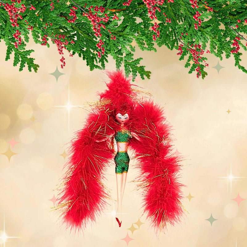 De Carlini Italian Ornaments Starlight Sleighbell Follies - - SBKGifts.com