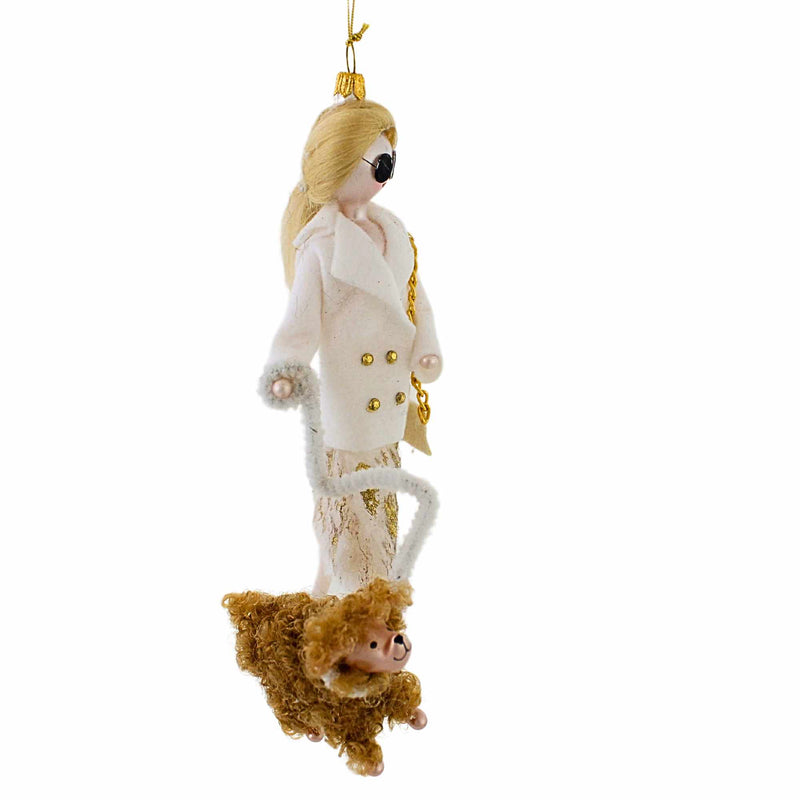 De Carlini Italian Ornaments Afternoon Stroll With Halston - - SBKGifts.com