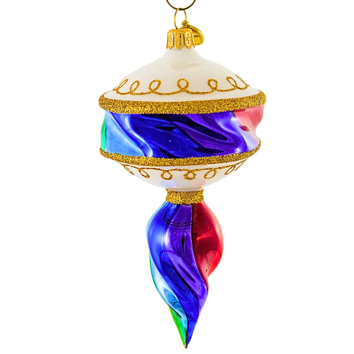 Blubom White Top Rainbow Swirl Drop - - SBKGifts.com
