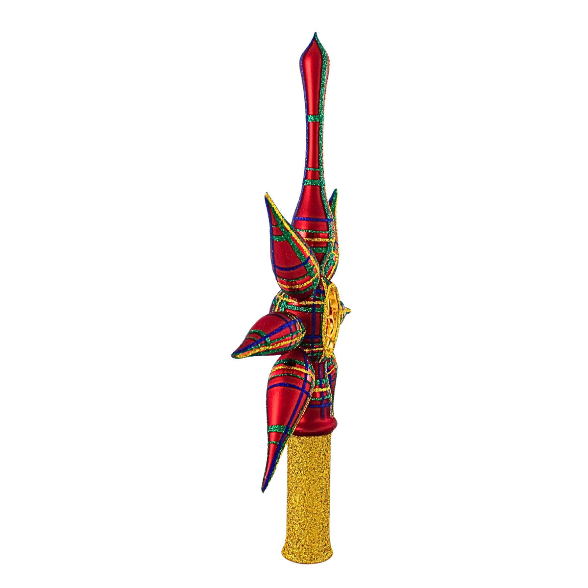 Blubom Red Green Plaid Tree Topper - - SBKGifts.com