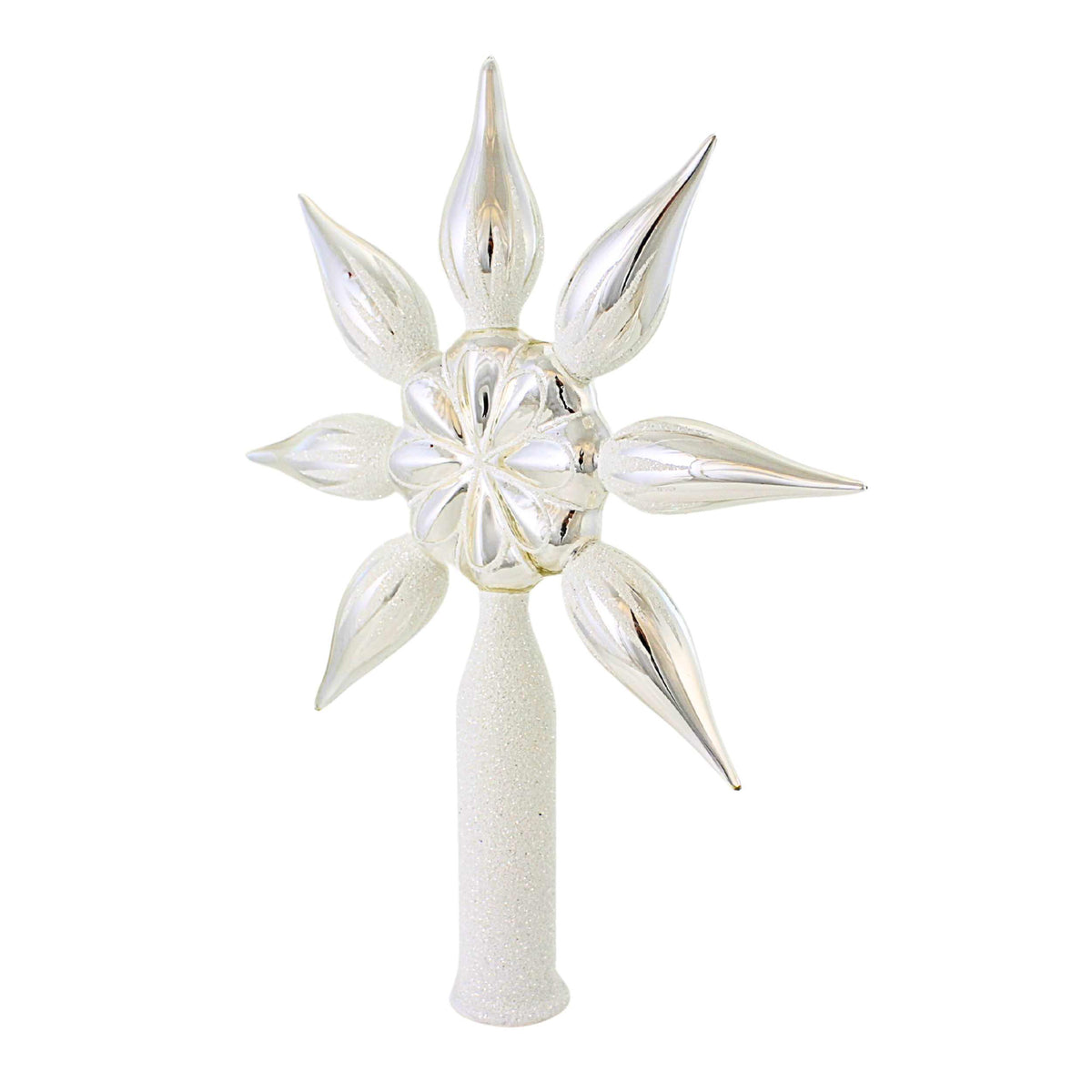 Blubom White Snowflake Tree Topper - - SBKGifts.com