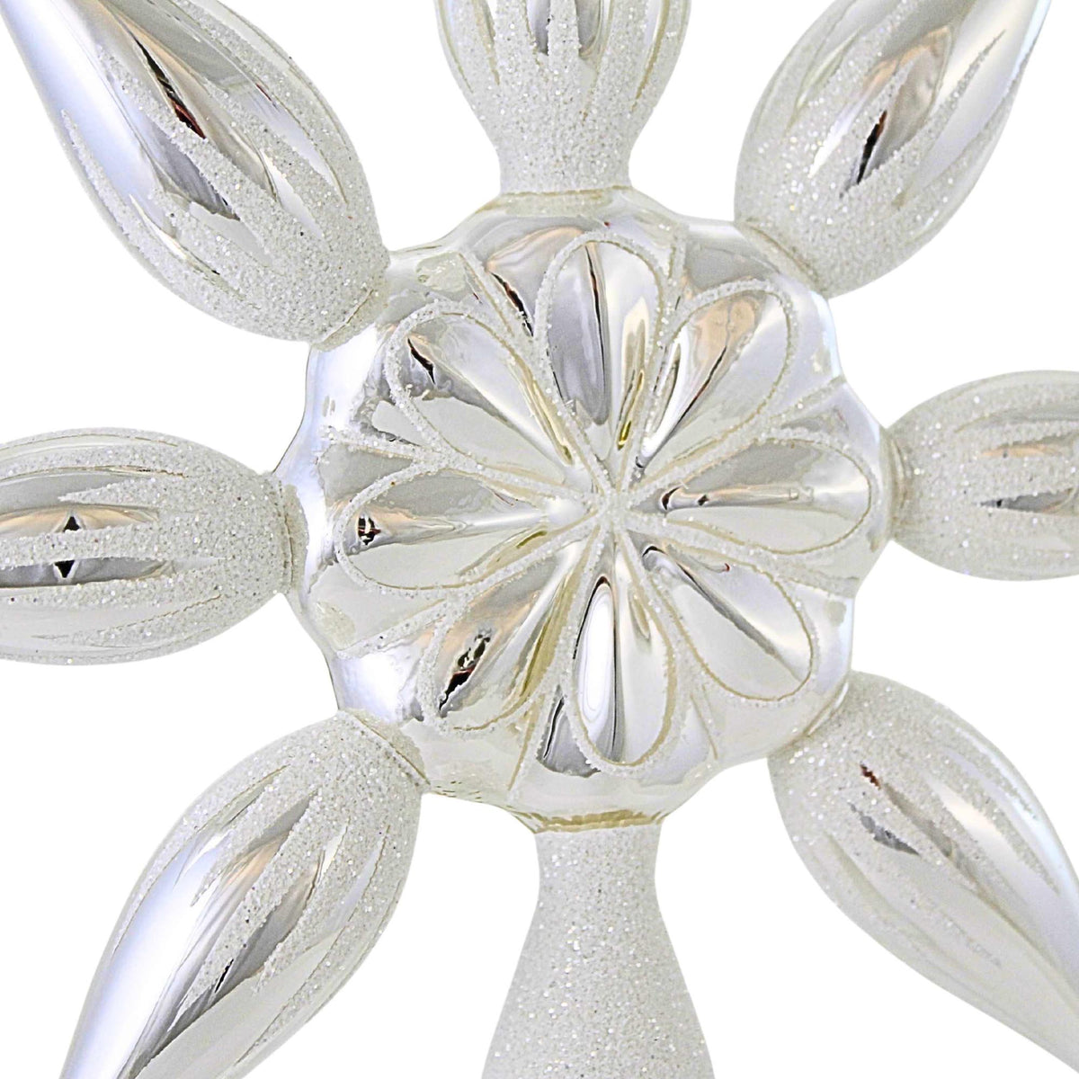 Blubom White Snowflake Tree Topper - - SBKGifts.com