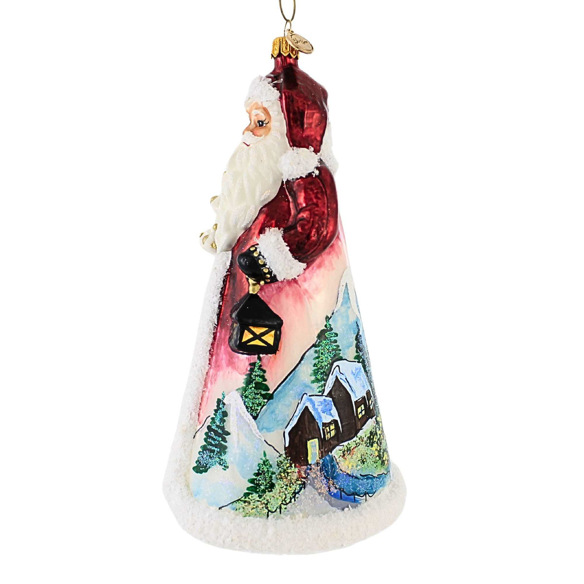 Blubom Santa With Church Scene - - SBKGifts.com