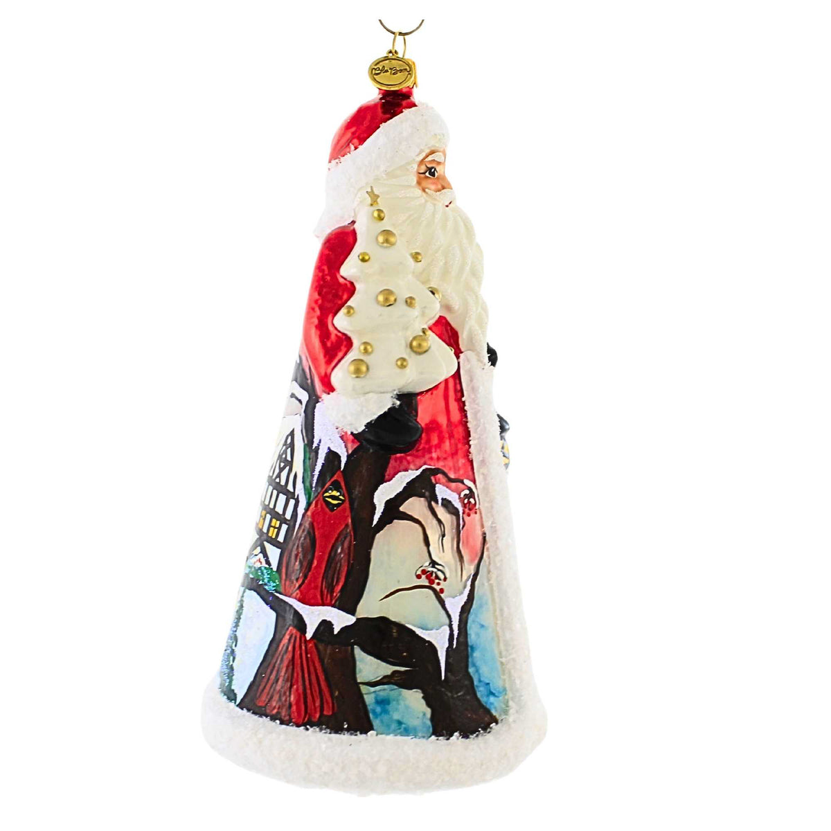 Blubom Santa Claus With Winter Manor Scene - - SBKGifts.com