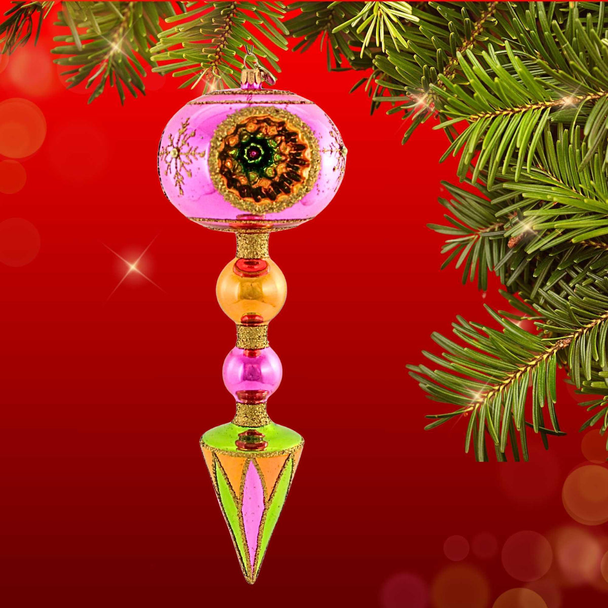 Blubom Jewel Tone Triple Reflector Drop - - SBKGifts.com