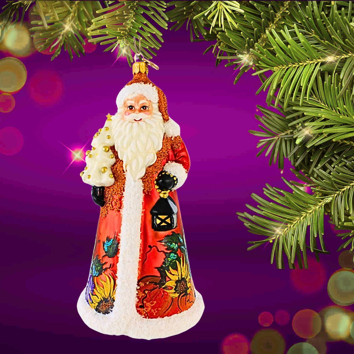 Blubom Santa Claus With Harvest Cornucopia Coat - - SBKGifts.com