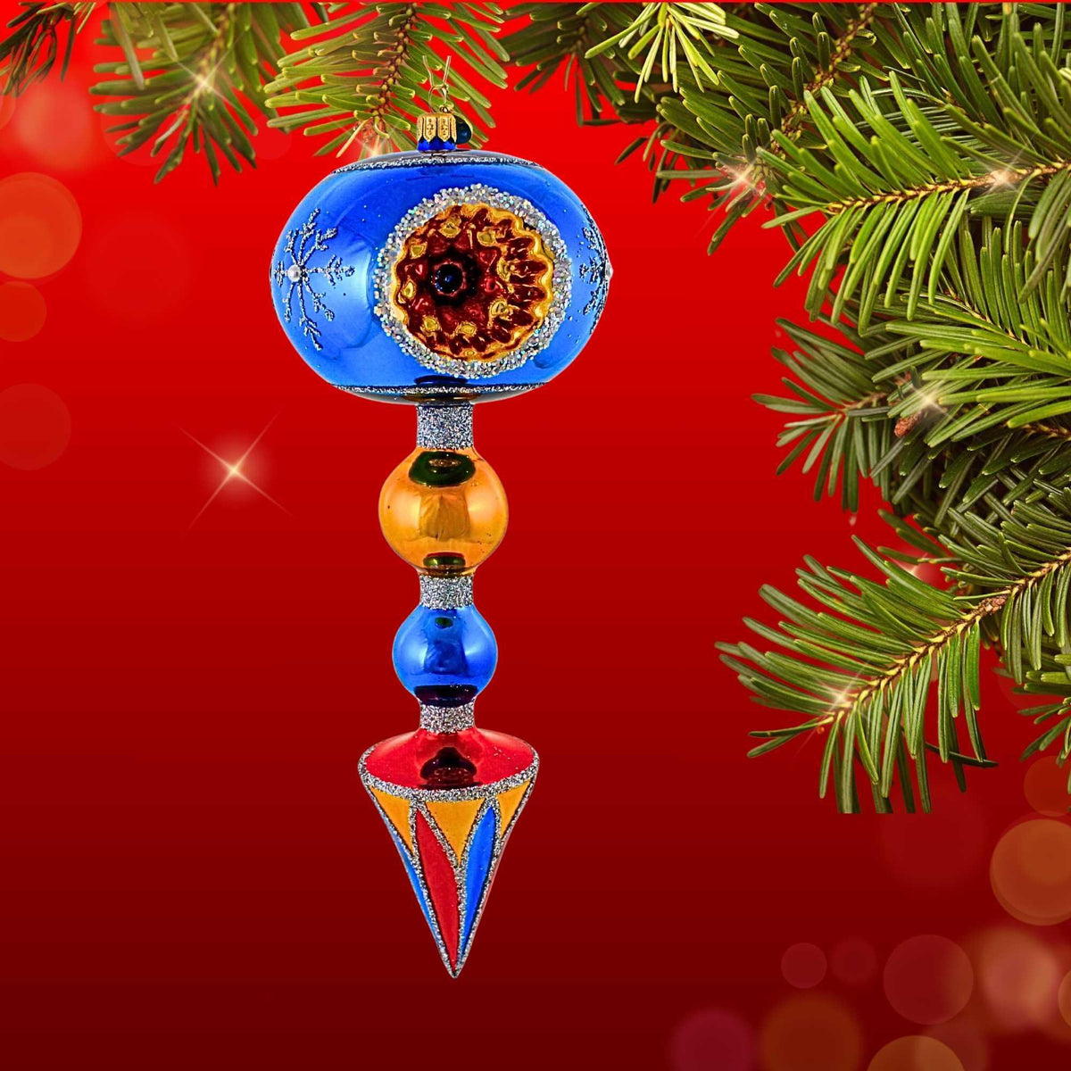 Blubom Jewel Tone Triple Reflector Drop - - SBKGifts.com