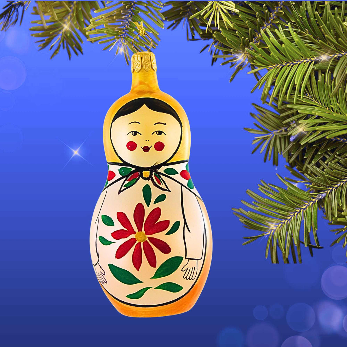 De Carlini Italian Ornaments Russian Matryoshka Nesting Doll - - SBKGifts.com