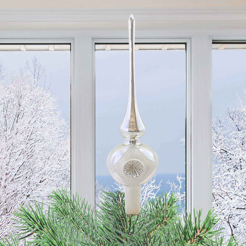 Sbk Gifts Holiday Silver Stardust Glitz Tree Topper - - SBKGifts.com