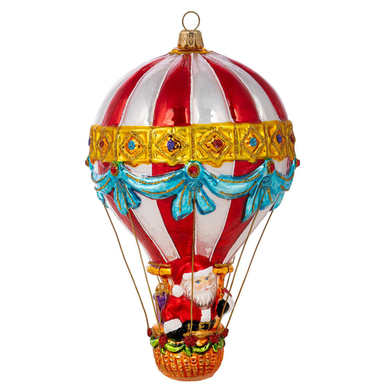 Miss Christmas Santa On A Hot Air Balloon - - SBKGifts.com