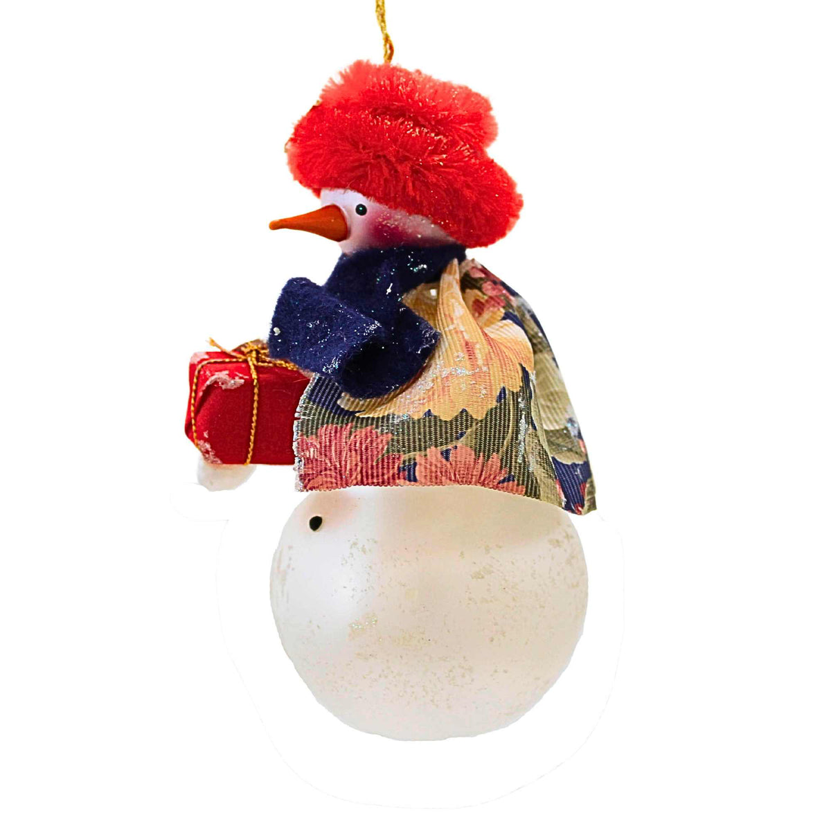 De Carlini Italian Ornaments Floral Frost - - SBKGifts.com