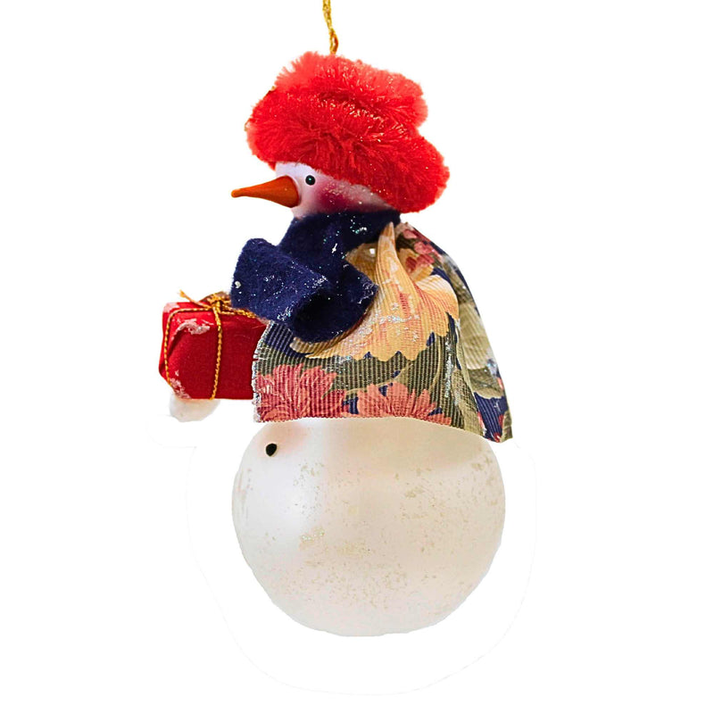 De Carlini Italian Ornaments Floral Frost - - SBKGifts.com